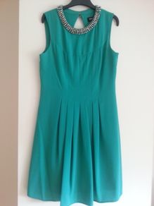 Oasis skater dress with beaded neckline