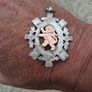 Chester Sterling Silver & 9k Rose Gold Fob(10 grams) Image 6