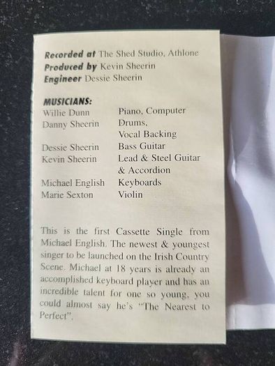Michael English The Nearest To Perfect Cassette Irish Country Single