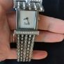 Stunning Dolce &Gabbana diamonte watch with face flap. Image 7