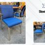 7 x Steelcase Blue Meeting Chairs Image 2