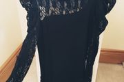 River Island Black Lace Top - Size 6