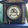 Vintage C19th American Ansonia Mantel Clock Black Marble Clock (works well and keeps time) Image 8