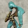 Man Deep In Thought (35cm) - Patinated Bronze Image 10