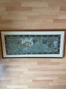 vintage silk painting