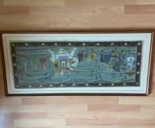 vintage silk painting