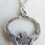 Vintage Sterling Silver 925 Claddagh Hands Heart Pendant and Chain length 16" - 3g Image 3