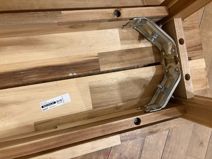 solid acacia wood bench