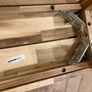 solid acacia wood bench Image 3