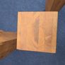 Solid Oak Dining Table with Removable Glass Top Image 5