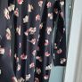 Miss Selfridge black floral print mini dress Sz 14UK Image 6