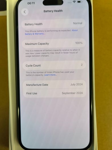 Apple iPhone 16 Plus, Black, 128GB, Factory Unlocked (Its Original Battery Life 100%), Little or Never Used