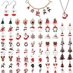 Christmas Enamel Gold Charms for Jewelry Making, Assorted Gold Charms for Christmas Snowflake Snowman Tree Hat DIY Necklace Bracelet Earrings Making Crafting Decoration (FREE POSTAGE)