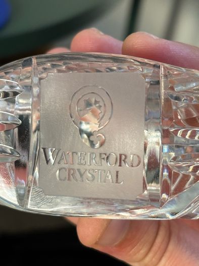 Waterford Crystal Golf Driver Head Paperweight