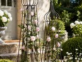 French Style Rose Obelisks Set of 2