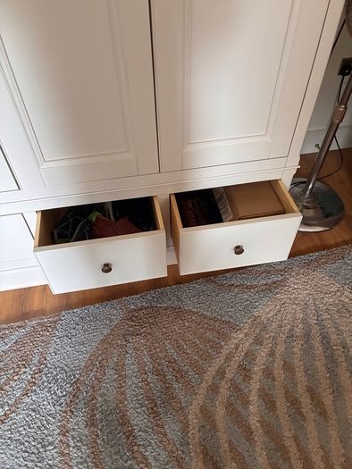 Caseys Furniture Altea Triple Wardrobe in Off White open to Offers.