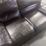 Brown Leather Sofa 3 seater Image 6