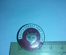 South Dorset hunt club button badge