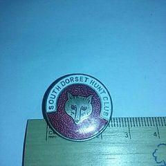 South Dorset hunt club button badge