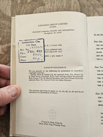The General Strike 1926. 1973 Hardback In Good Condition.  See Photos For Same.