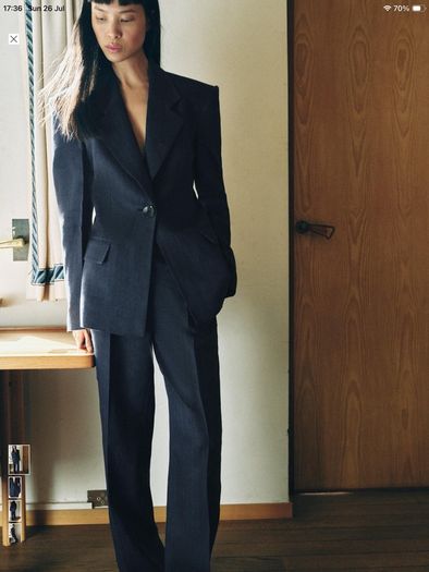 Zara 100% linen blazer, new, L