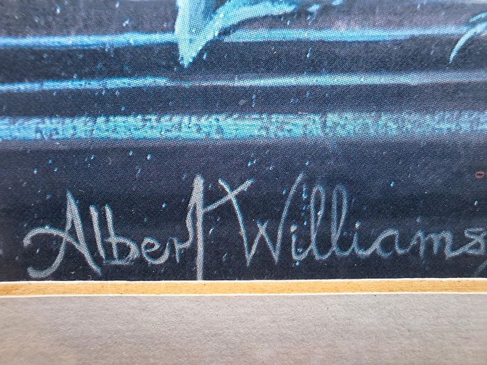 Vintage Albert Williams Framed Floral Print Cottagecore / Grandmillennial Style