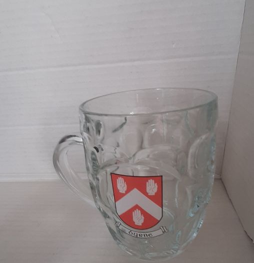 Vintage tankard with Byrne family Crest
