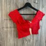 BNWT River Island Red Crop Top Image 2