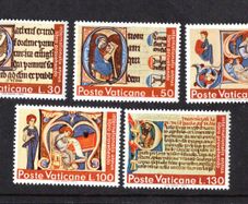 1972 Vatican The International Year of Books Commemorative Stamps Mint Never Hinged (MNH)