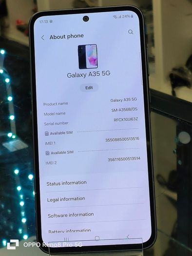 Samsung Galaxy A35 5G 128GB Smartphone 6GB RAM Unlocked Dual-Sim-Free