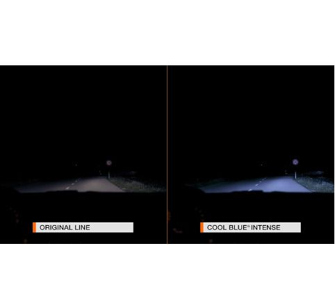Osram COOL BLUE INTENSE H4, 100% more brightness, up to 5,000K, halogen headlight lamp, LED look, duo box (2 lamps)