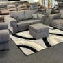 Kensington Grey Fabric Fullback Cushions Sofa Image 10
