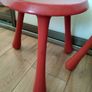 Original Ingvar Kamprad Habitat Red Stool, Chair Image 3