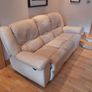 3 + 2 cream leather recliners Image 2