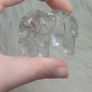 Garden quartz elephant ornament natural inclusions Image 5
