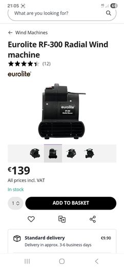 Eurolite rf 300 radial blower