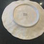OKA White cabbage leaf pattern china 10.75  inches diameter plate . Image 3