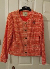 Tweed peach jacket