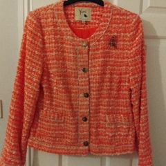 Tweed peach jacket