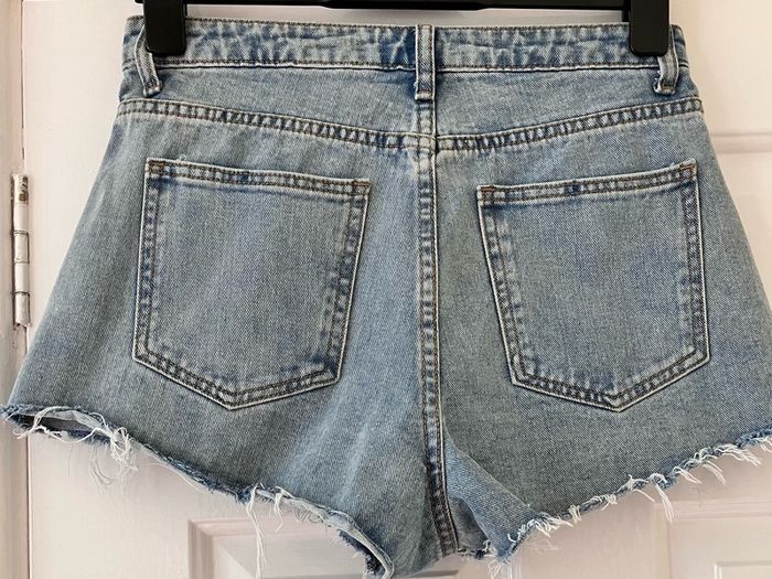 Size 12 Distressed Denim Shorts by Pretty Little Thing