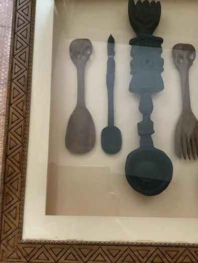 Large Box Framed Oversized Untensils