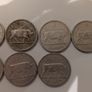 Lot of 7 Irish Pre-Decimal Shilling Coins - Bull Design Image 2