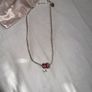 'H' charm silver necklace Image 4