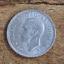 Great Britain UK 1945, One Shilling, George VI, Scottish Crest, Silver Coin - free standard postage Image 2