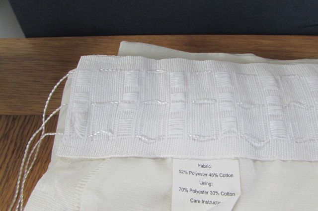 Cream Curtains with Tie Backs for Sale