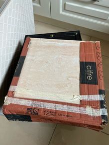 9 Cifre Ceramic Floor Tiles in Beige Stone Effect 33.3cm x 33.3cm