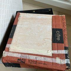9 Cifre Ceramic Floor Tiles in Beige Stone Effect 33.3cm x 33.3cm