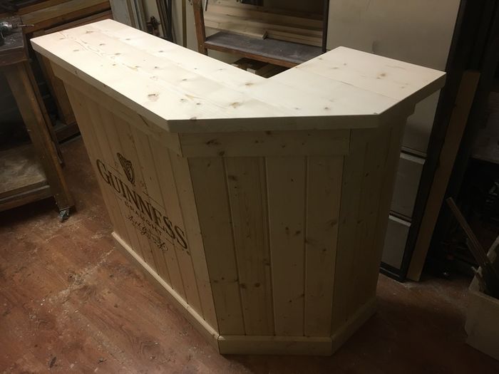 Corner Home Bar Timber Bar Counter
