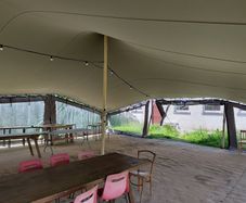 BILD Stretch Tent 10m x15m 3 years old walls+floor