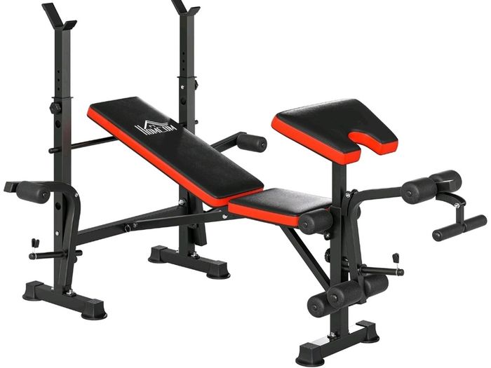 HOMCOM Multi-Function Weight Bench with Rack (Great Condition)